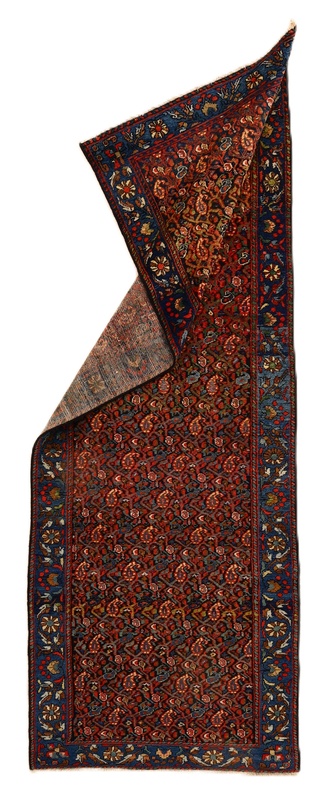Malayer Perserteppich antik, 291 × 103 cm, Wolle