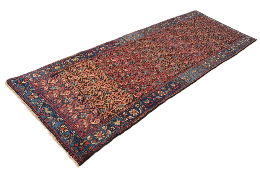Malayer Perserteppich antik, 291 × 103 cm, Wolle