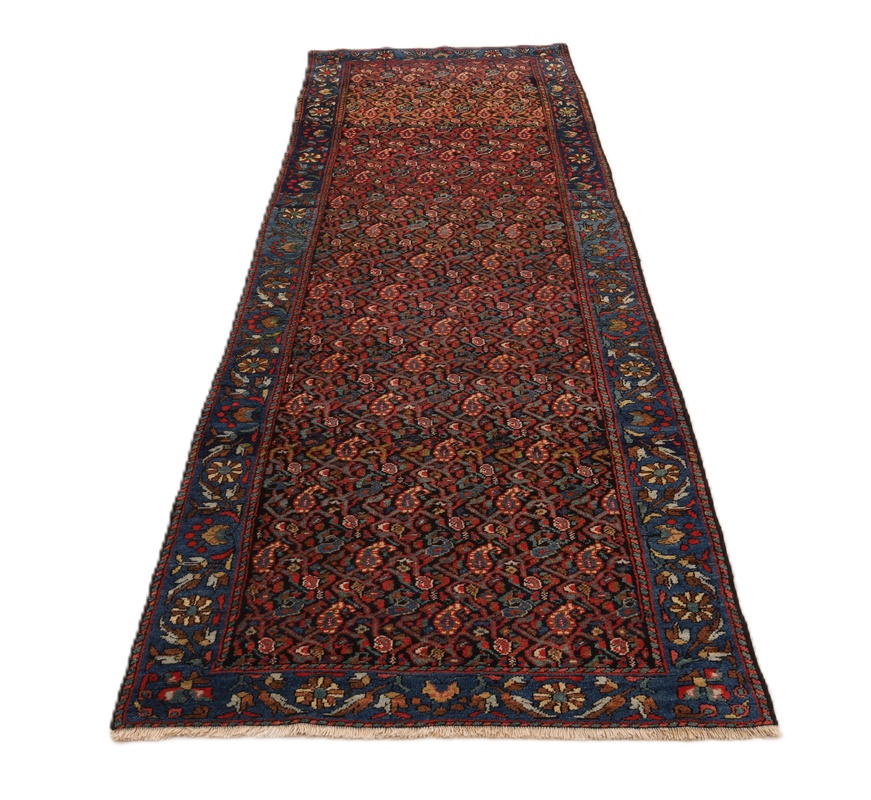 Malayer Perserteppich antik, 291 × 103 cm, Wolle