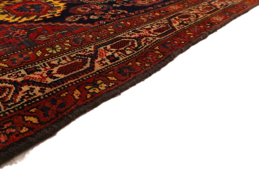 Antiker Malayer Perserteppich, 490 × 95 cm, Wolle & Seide