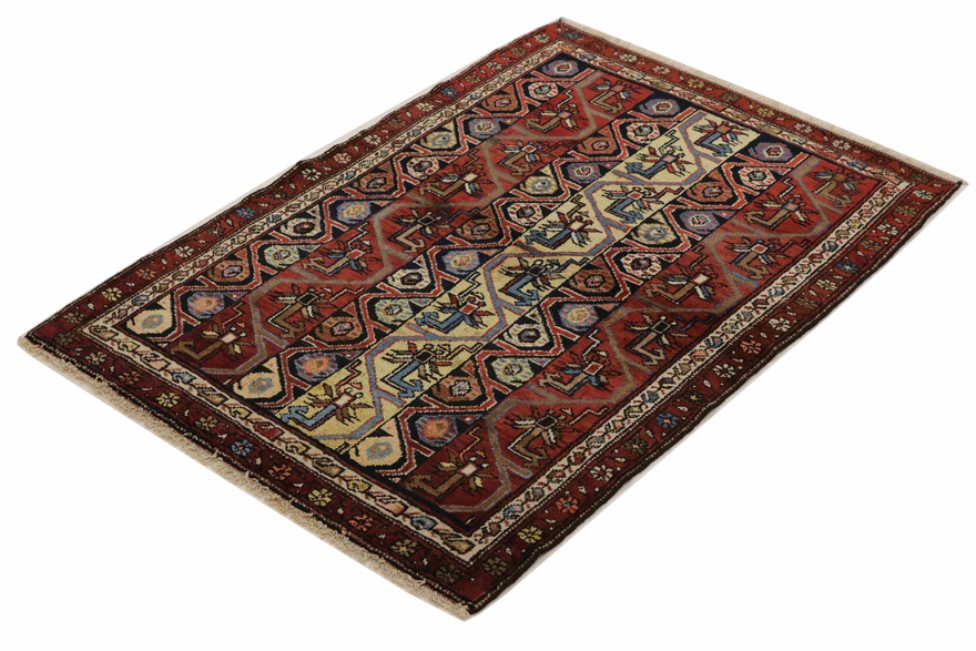 Antiker Orientteppich, 149 × 110 cm, Wolle