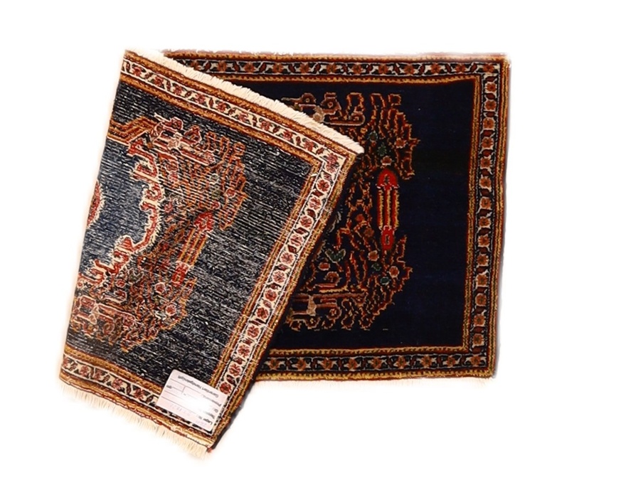 Antiker Perserteppich aus Iran, 98 × 50 cm