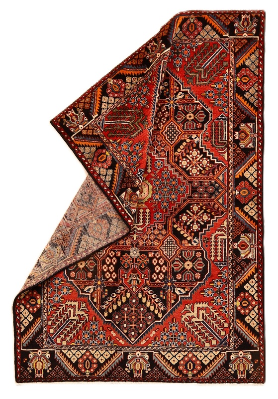 Antiker Perserteppich aus Iran, 205 × 140 cm