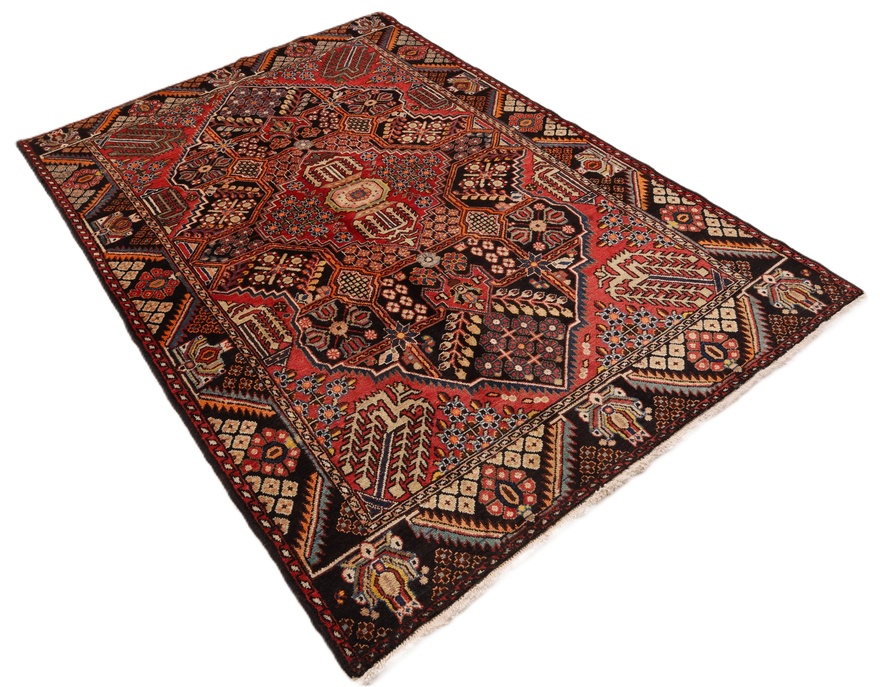 Antiker Perserteppich aus Iran, 205 × 140 cm