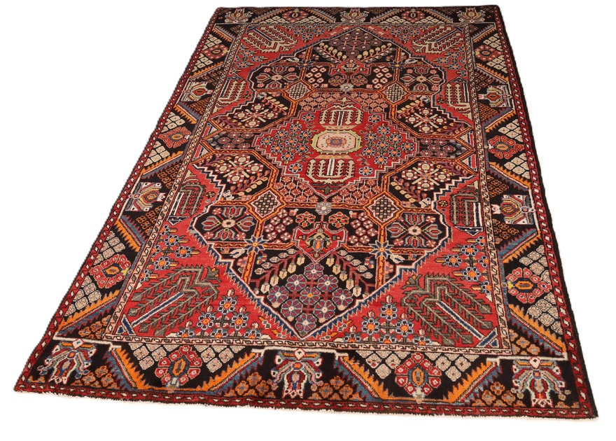 Antiker Perserteppich aus Iran, 205 × 140 cm