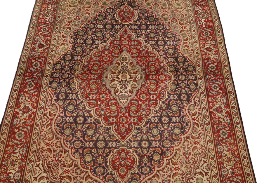 Täbriz Perserteppich antik, 192 × 141 cm, Wolle