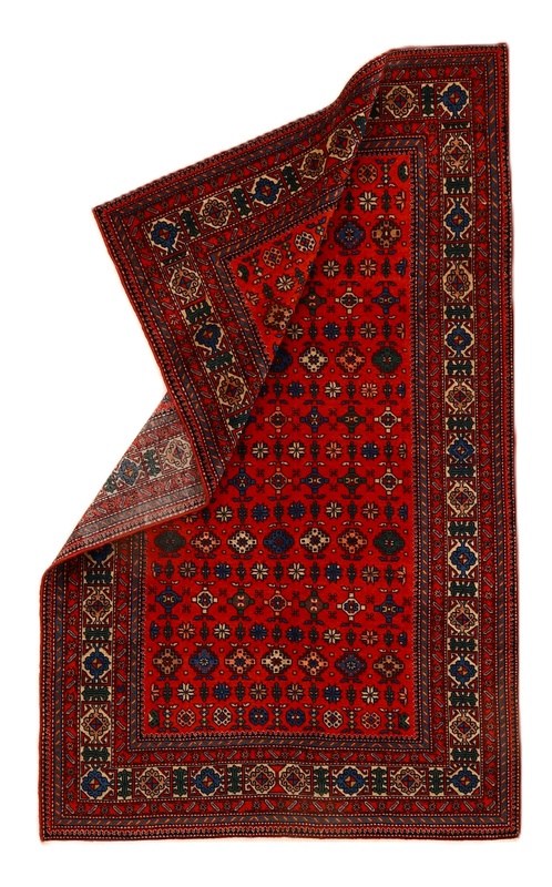 Antiker Orientteppich, 200 × 129 cm, Wolle