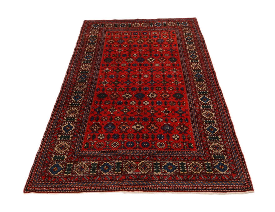 Antiker Orientteppich, 200 × 129 cm, Wolle