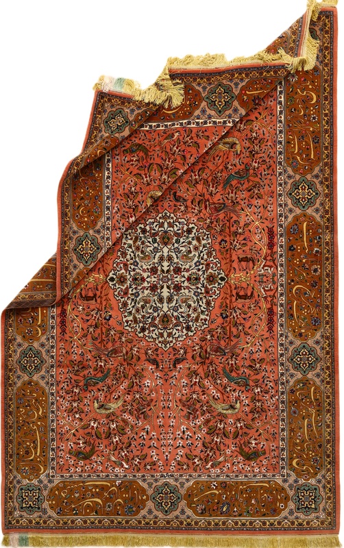 Antiker Täbriz Perserteppich aus Iran, 315 × 204 cm