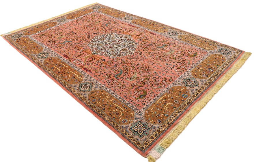 Antiker Täbriz Perserteppich aus Iran, 315 × 204 cm