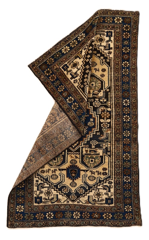 Antiker Zanjan Perserteppich aus Iran, 205 × 127 cm