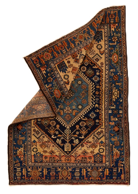 Antiker Zanjan Perserteppich, 199 × 148 cm, Wolle