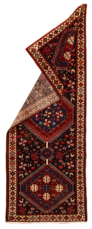 Bakhtiari Perserteppich antik, 311 × 115 cm, Wolle