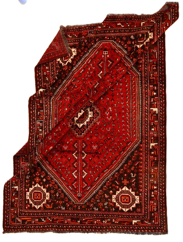 Qashqai Perserteppich antik, 303 × 210 cm, Wolle