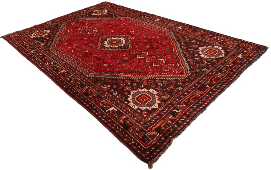 Qashqai Perserteppich antik, 303 × 210 cm, Wolle