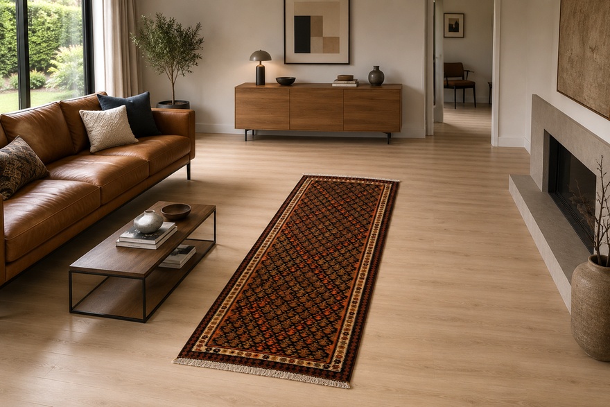 Kelim Perserteppich antik, 280 × 110 cm, Wolle