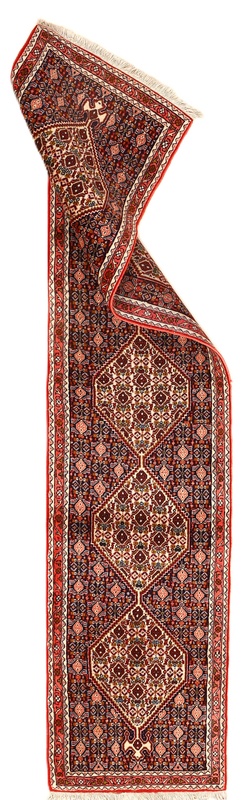 Bijar Perserteppich antik, 255 × 57 cm, Wolle
