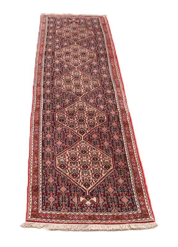 Bijar Perserteppich antik, 255 × 57 cm, Wolle