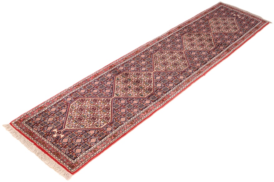 Bijar Perserteppich antik, 255 × 57 cm, Wolle