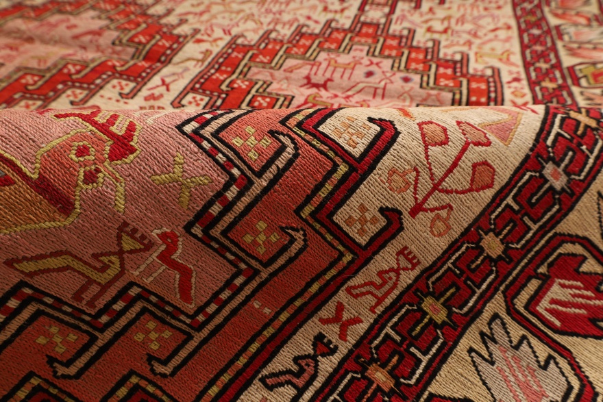 Kelim Perserteppich antik, 144 × 105 cm, Wolle