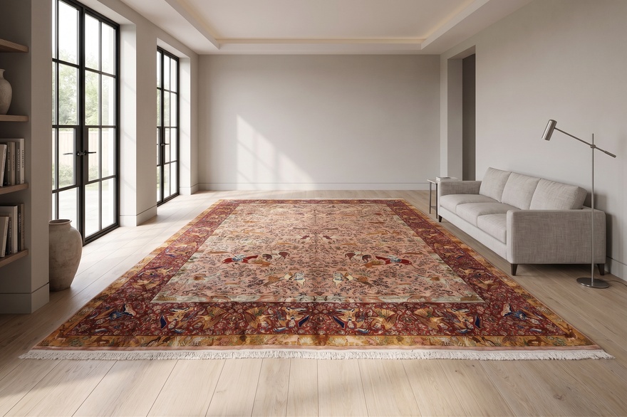Orientteppich 573 × 369 cm aus Wolle, handgeknüpft