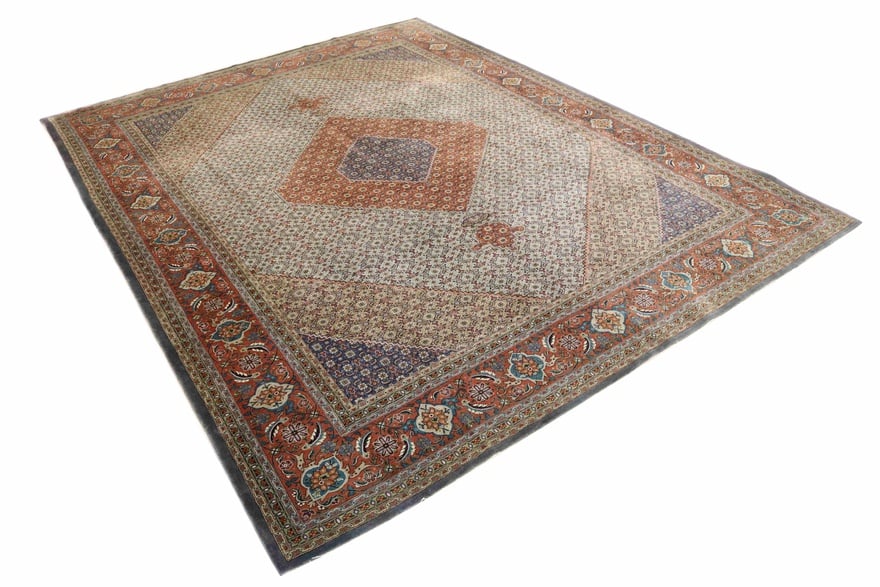 Antiker Täbriz Perserteppich aus Iran, 400 × 312 cm