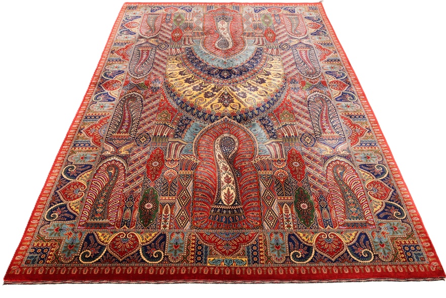 Handgeknüpfter Ghom Perserteppich 205 × 140 cm