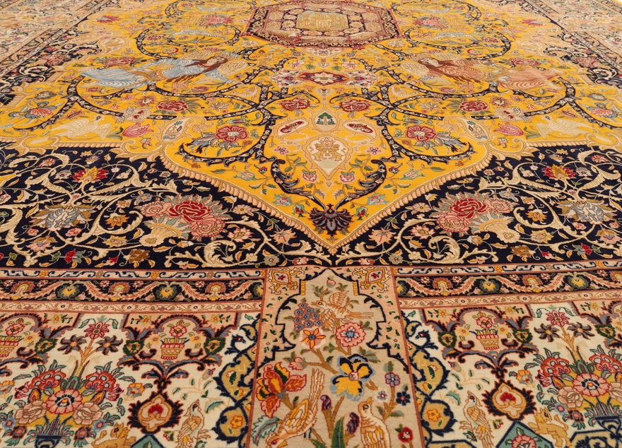 Handgeknüpfter Täbriz Perserteppich 410 × 300 cm