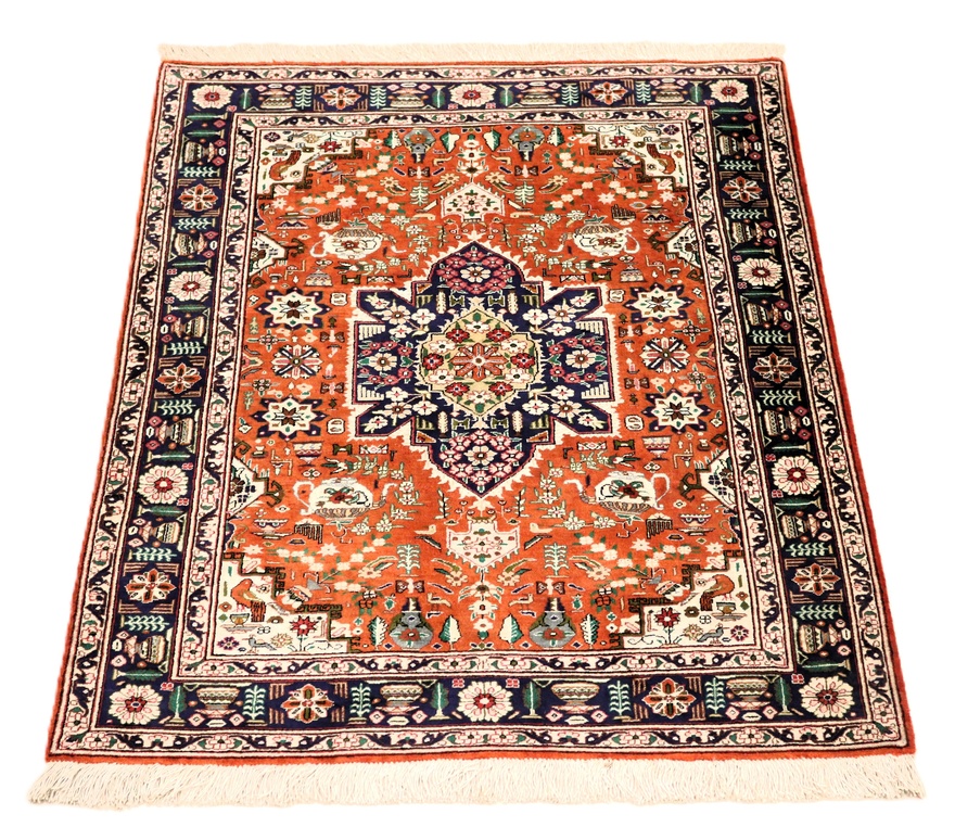 Ghom Perserteppich aus Iran, 116 × 79 cm