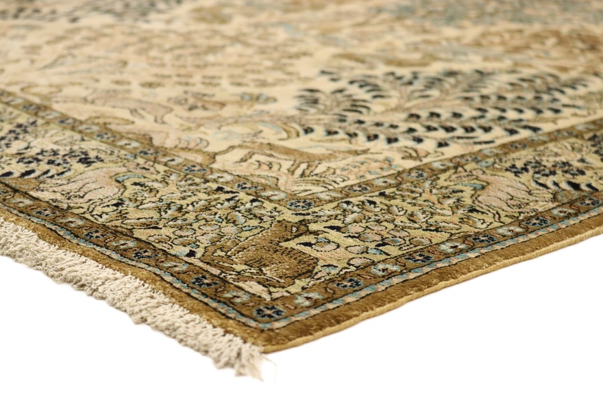 Ghom Perserteppich aus Iran, 158 × 100 cm