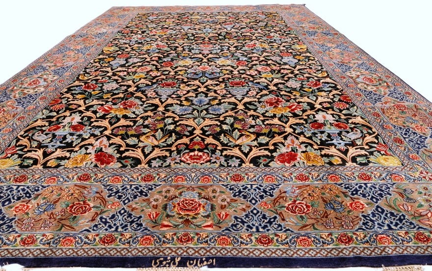 perserteppich-isfahan-298-x-194-cm-wolle-und-seide-handgeknupft-3 Isfahan Perserteppich aus Iran, 298 × 194 cm
