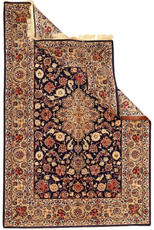 Isfahan Perserteppich aus Iran, 230 × 152 cm