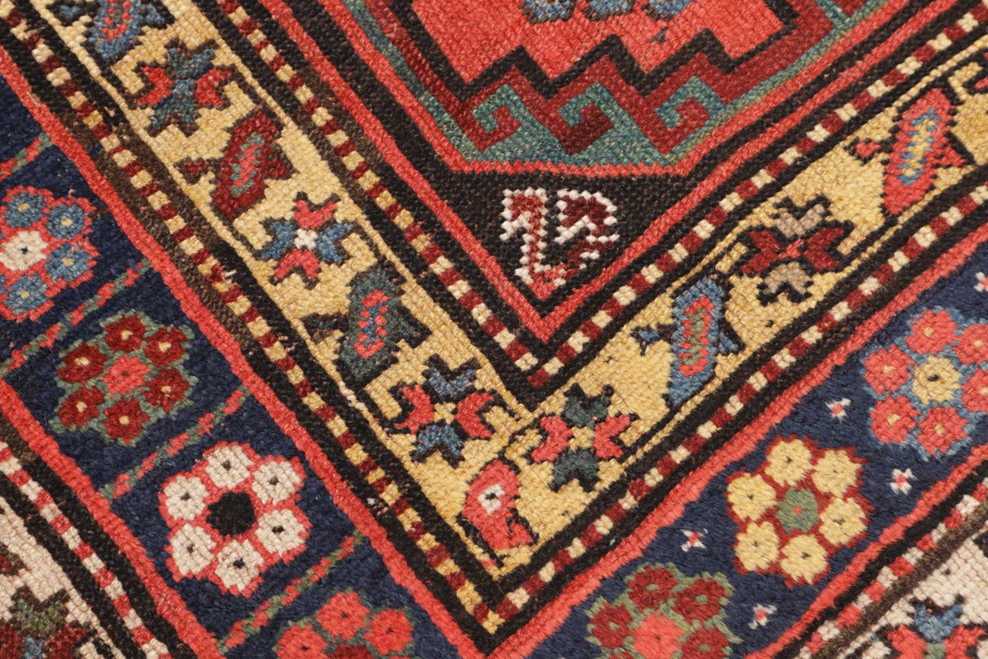 Kazak Perserteppich antik, 151 × 321 cm, Wolle