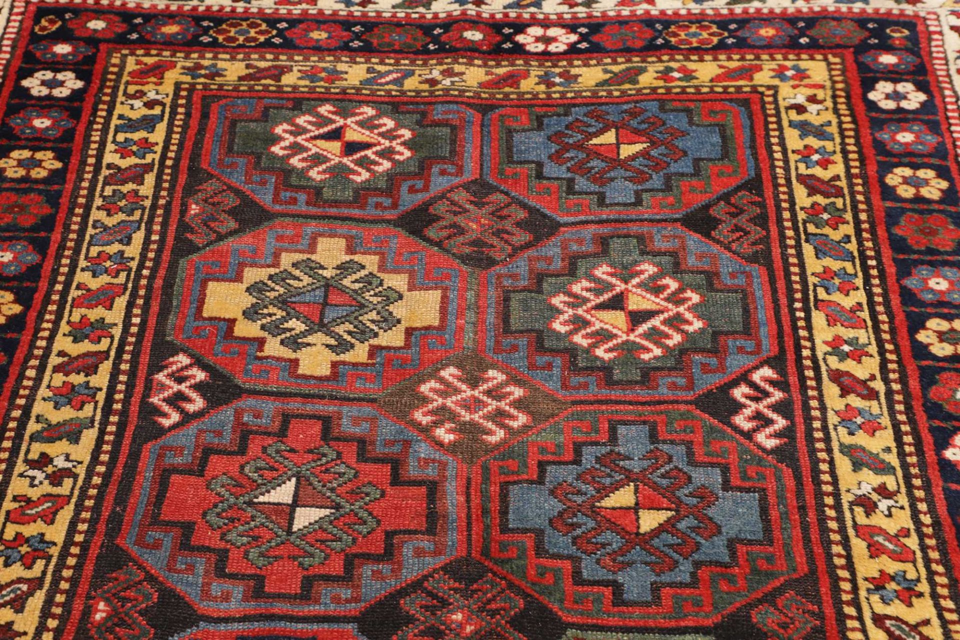 Kazak Perserteppich antik, 151 × 321 cm, Wolle