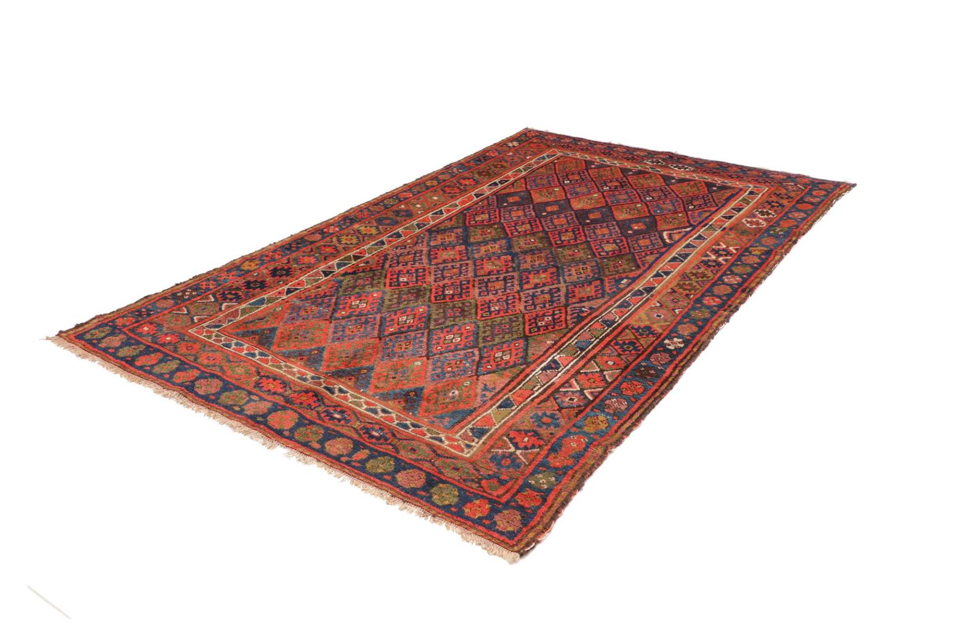 Antiker Kazak Perserteppich, 163 × 264 cm, Wolle