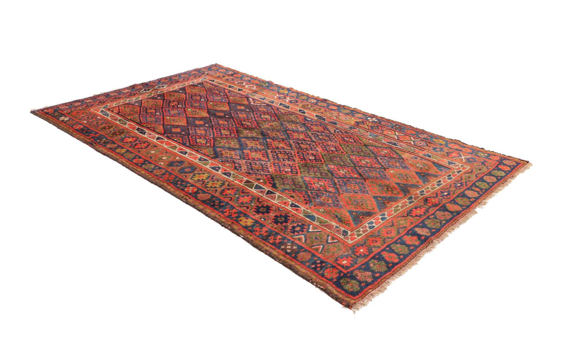 Antiker Kazak Perserteppich, 163 × 264 cm, Wolle