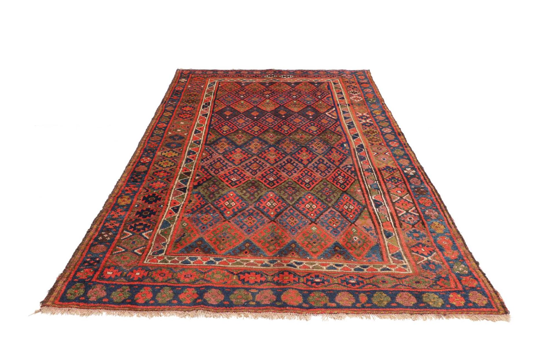 Antiker Kazak Perserteppich, 163 × 264 cm, Wolle