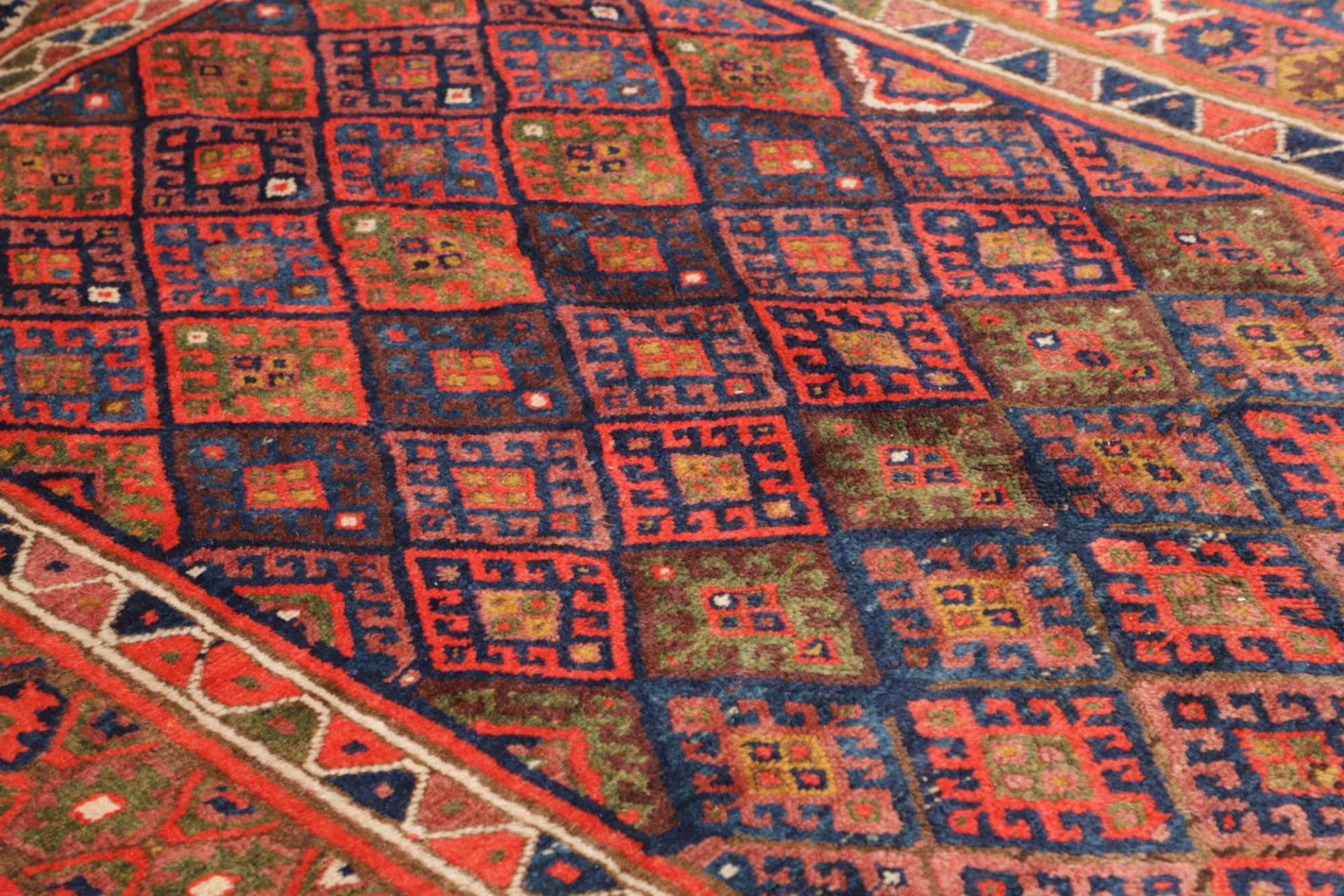 Antiker Kazak Perserteppich, 163 × 264 cm, Wolle