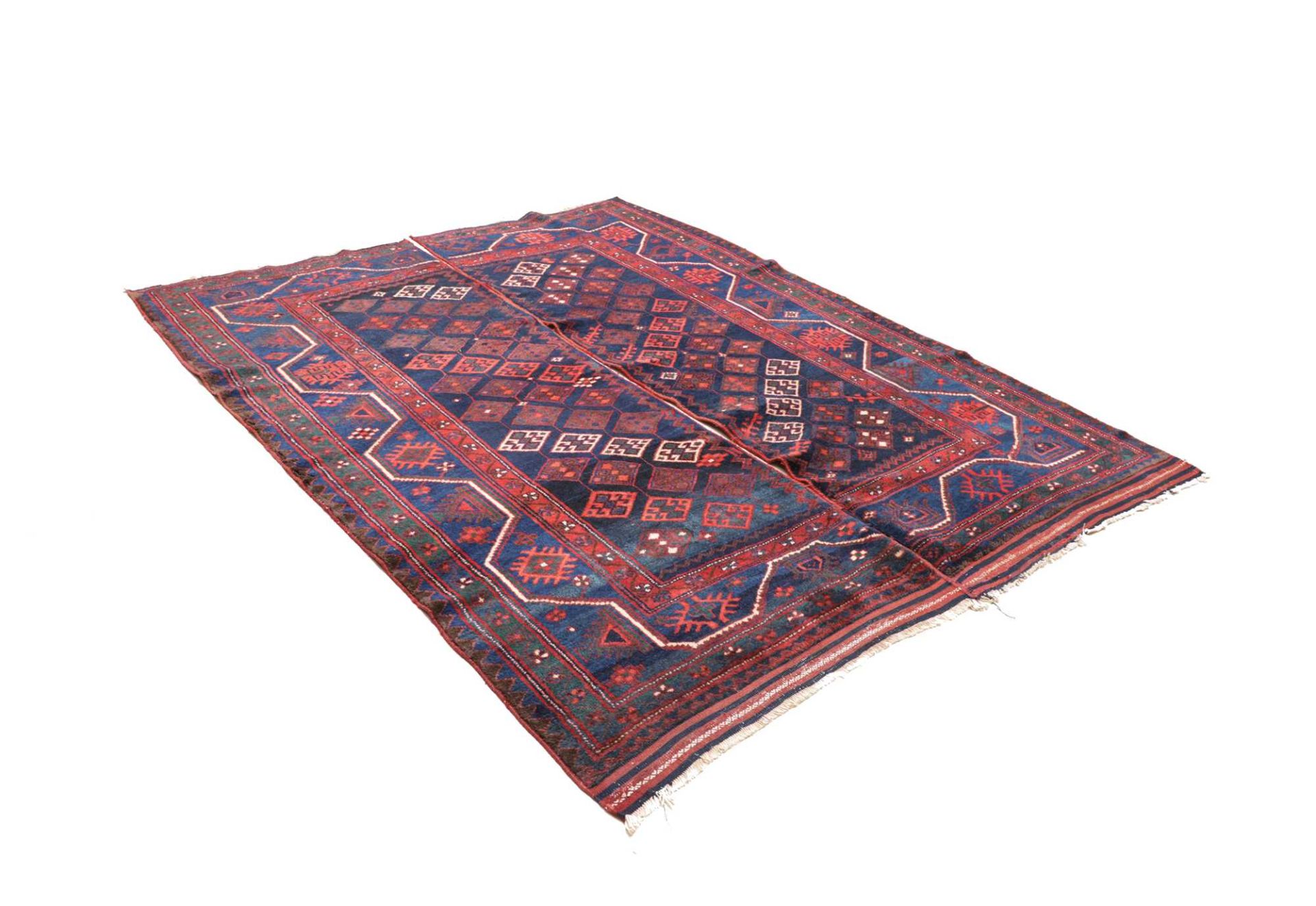 perserteppich-kazak-185-x-214-cm-schurwolle-handgeknupft-antik-2 Antiker Kazak Perserteppich, 185 × 214 cm, Wolle