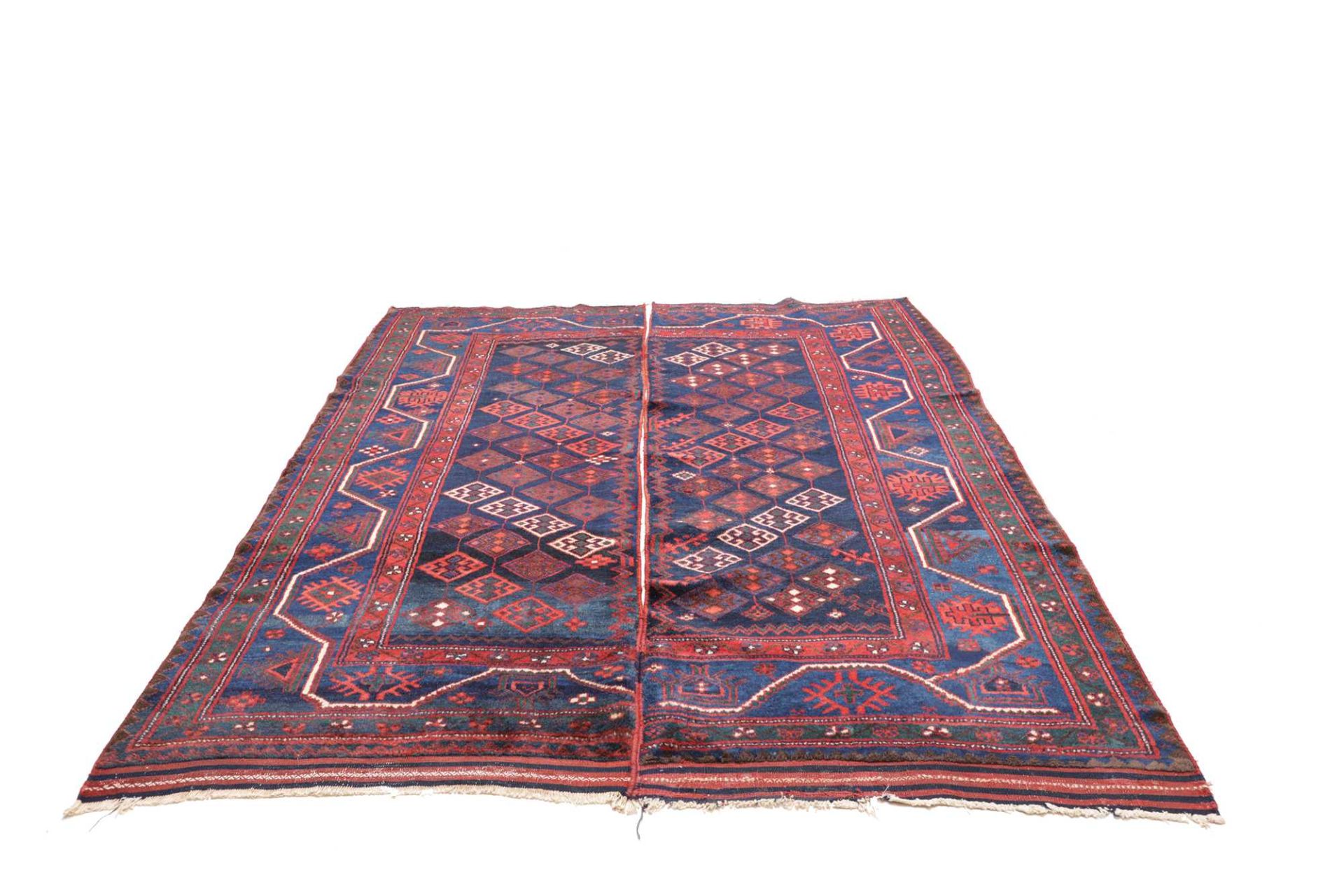 perserteppich-kazak-185-x-214-cm-schurwolle-handgeknupft-antik-3 Antiker Kazak Perserteppich, 185 × 214 cm, Wolle