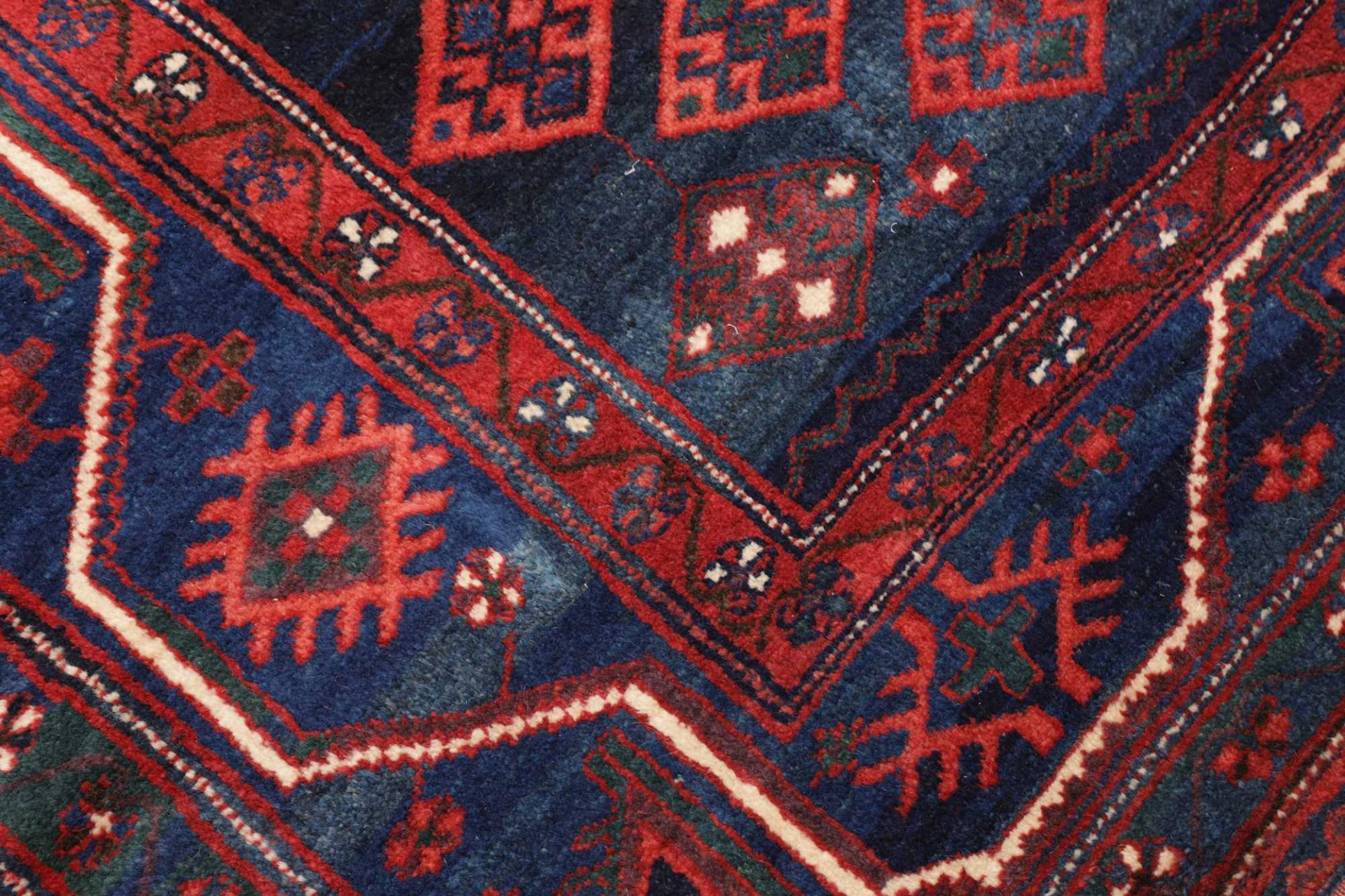 perserteppich-kazak-185-x-214-cm-schurwolle-handgeknupft-antik-5 Antiker Kazak Perserteppich, 185 × 214 cm, Wolle