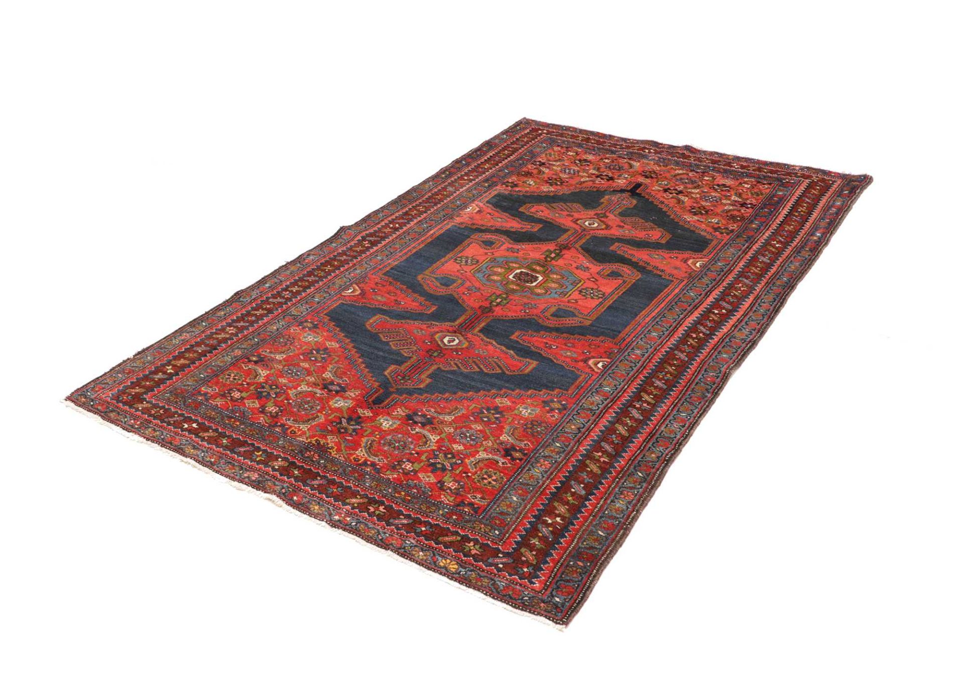 Kazak Perserteppich antik, 136 × 204 cm, Wolle