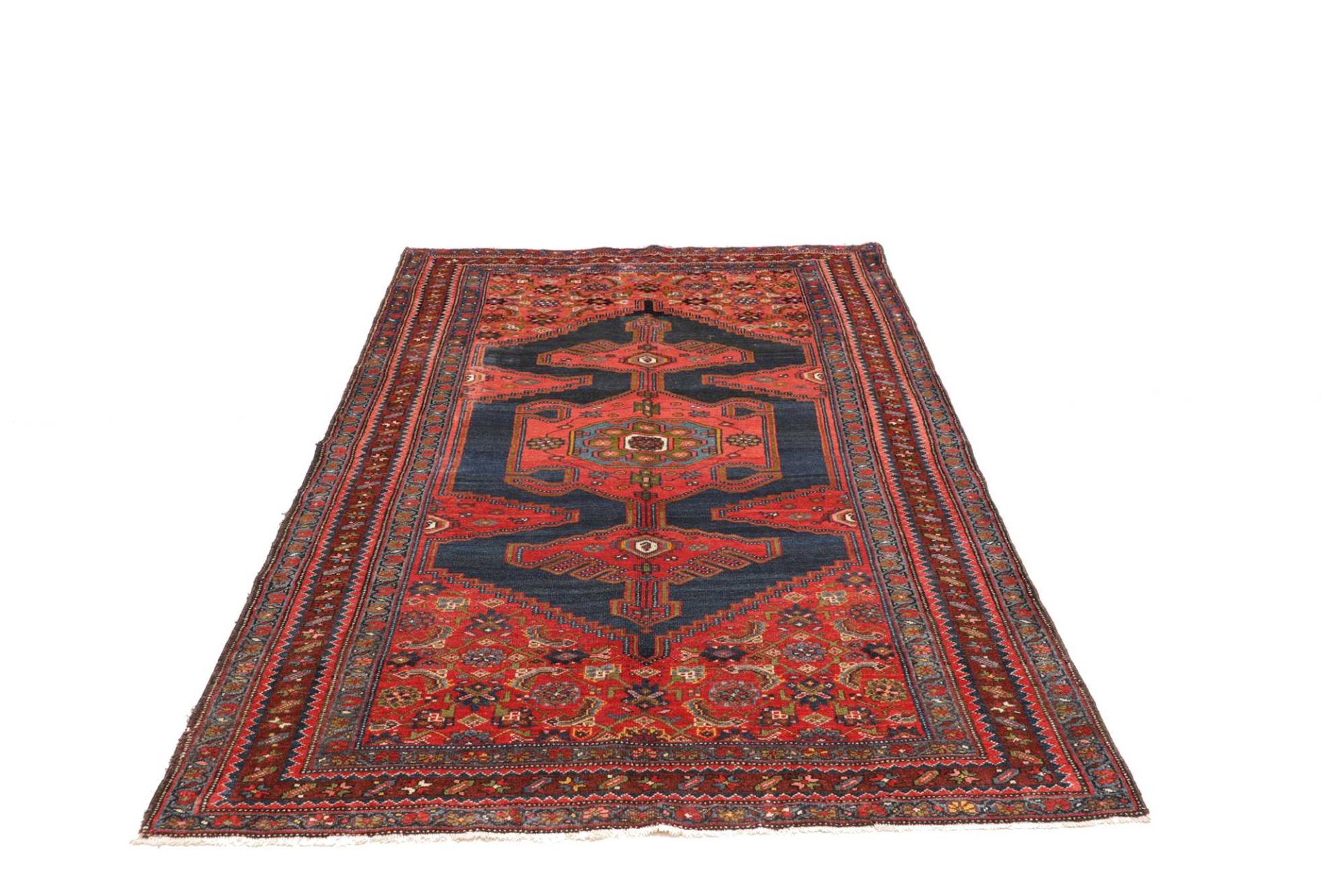 Kazak Perserteppich antik, 136 × 204 cm, Wolle