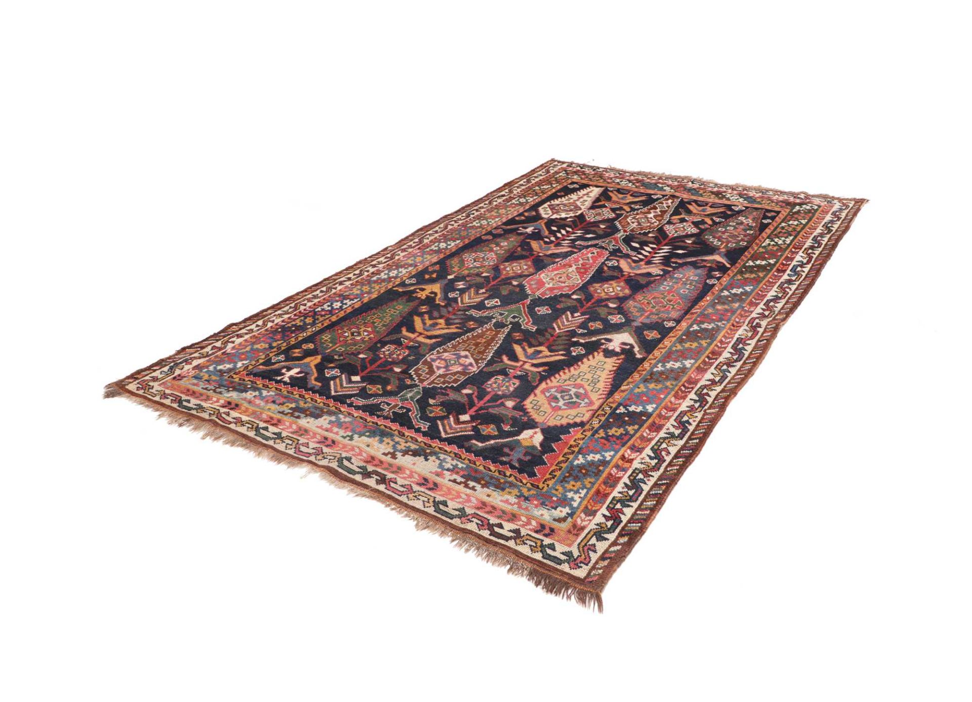 Antiker Kazak Perserteppich aus Iran, 171 × 251 cm