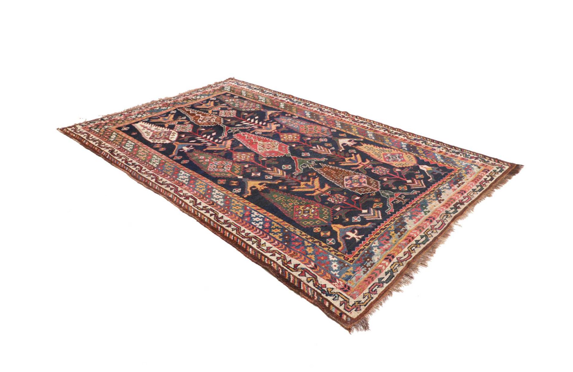 Antiker Kazak Perserteppich aus Iran, 171 × 251 cm