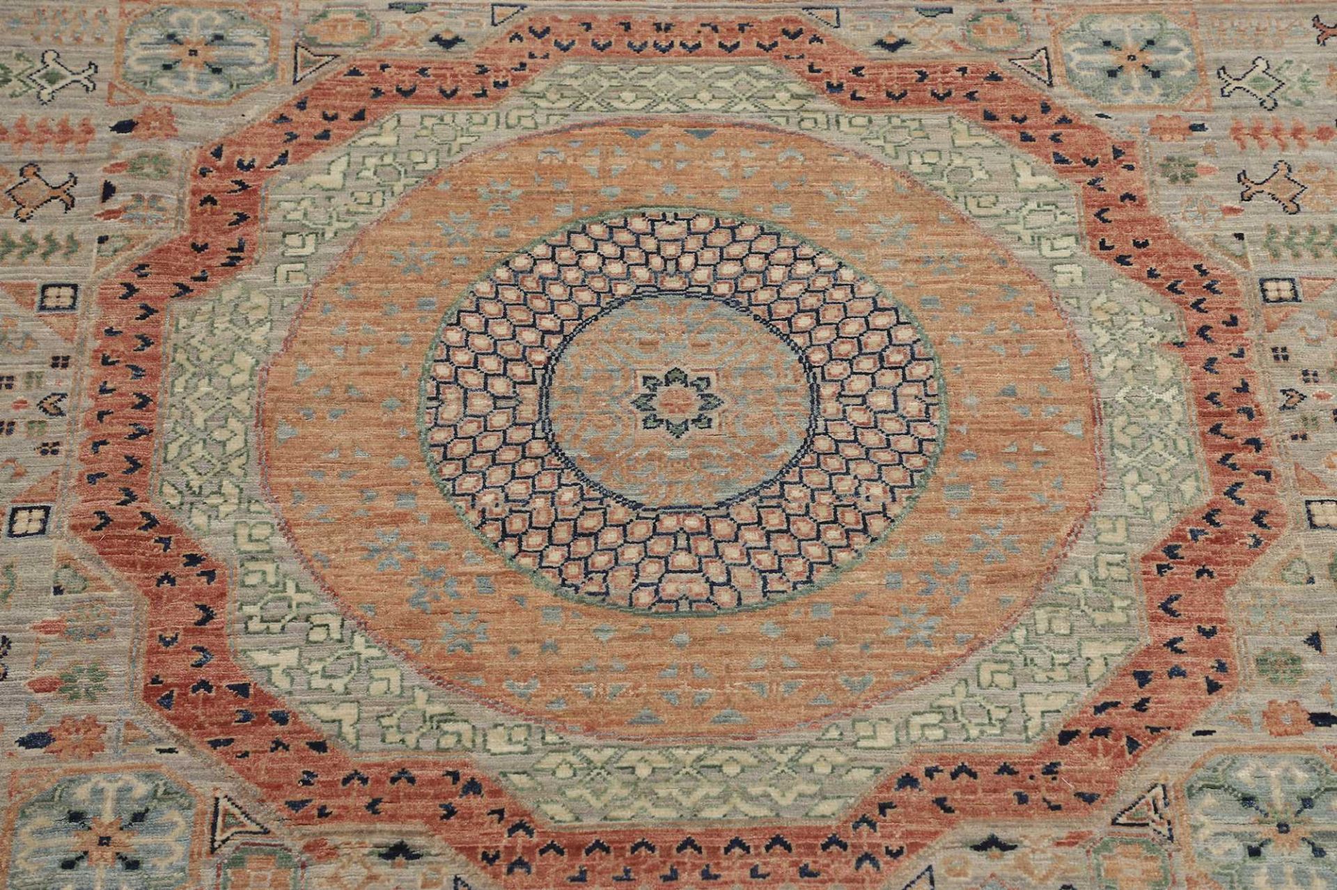Handgeknüpfter Mamluk Orientteppich, 396 × 578 cm, Wolle