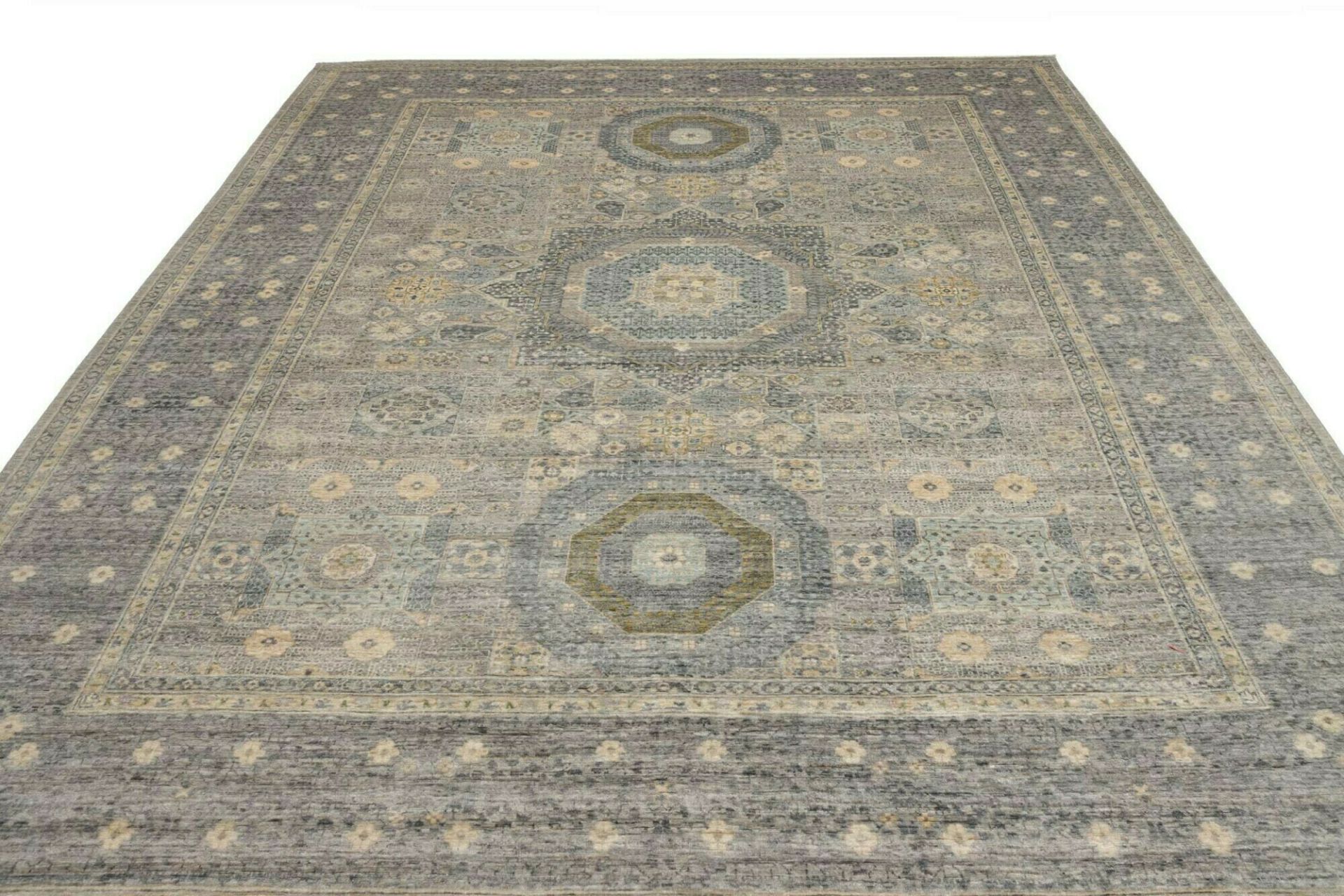 Handgeknüpfter Mamluk Orientteppich 276 × 367 cm