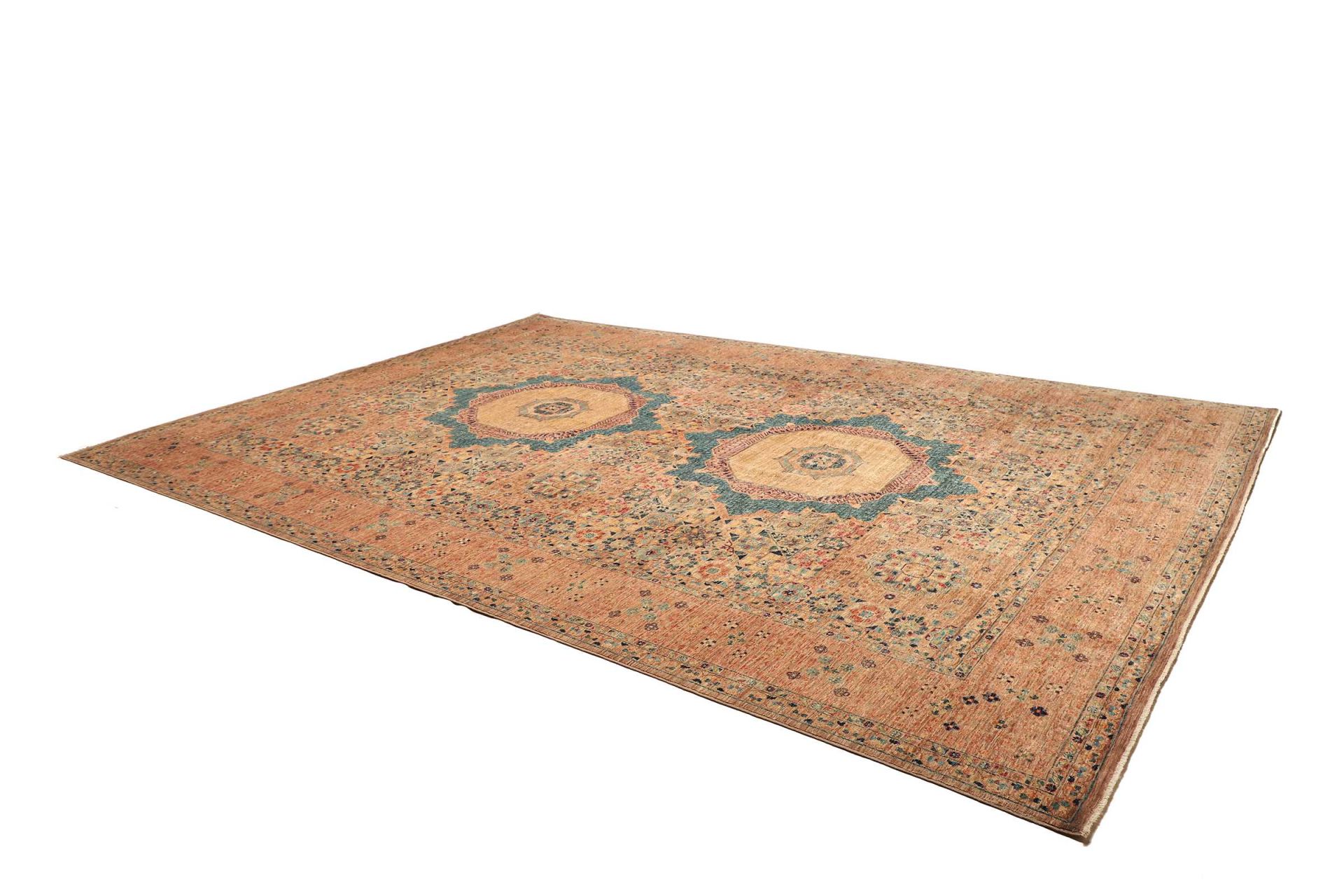 Mamluk Orientteppich 306 × 429 cm aus Wolle, handgeknüpft