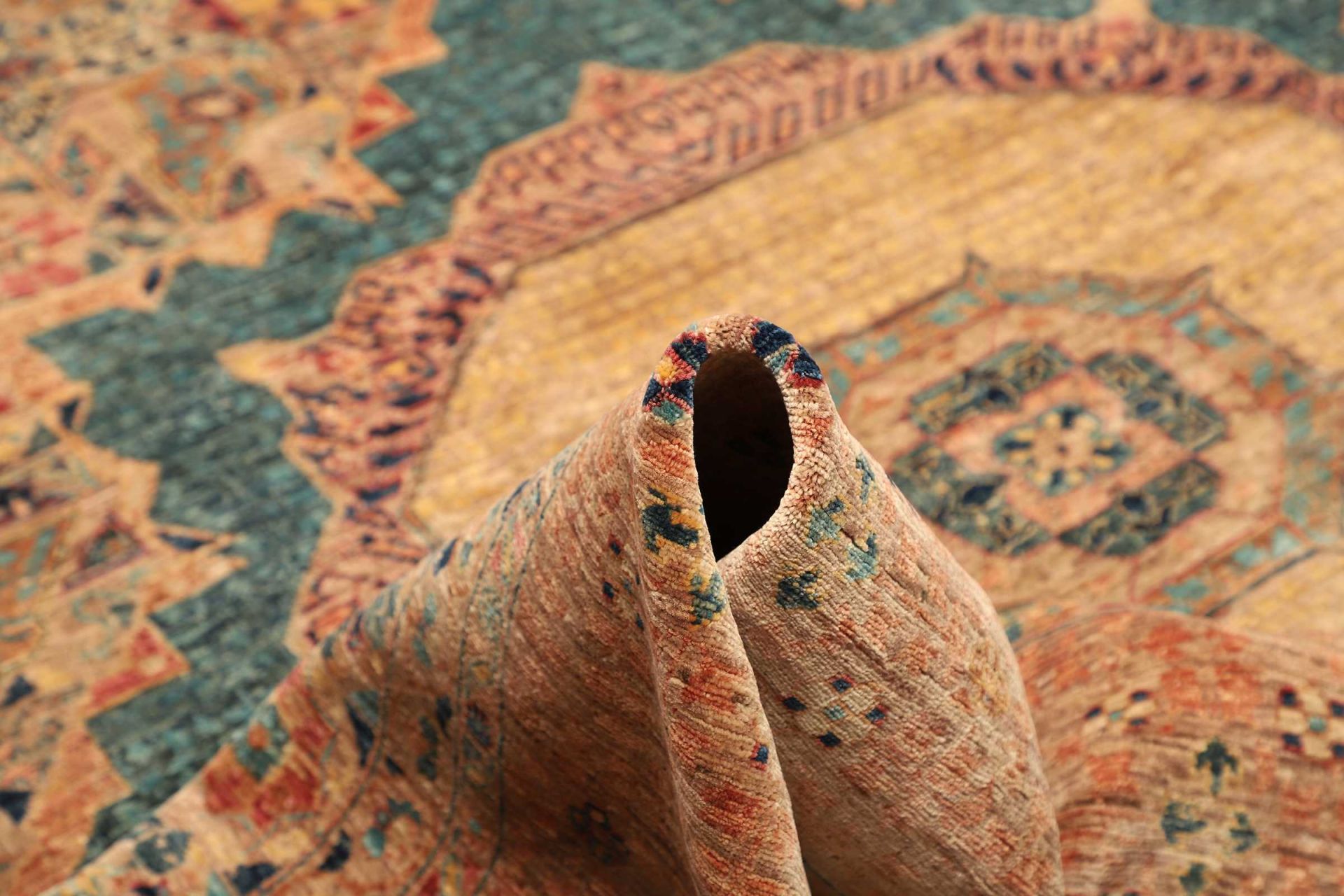 Mamluk Orientteppich 306 × 429 cm aus Wolle, handgeknüpft