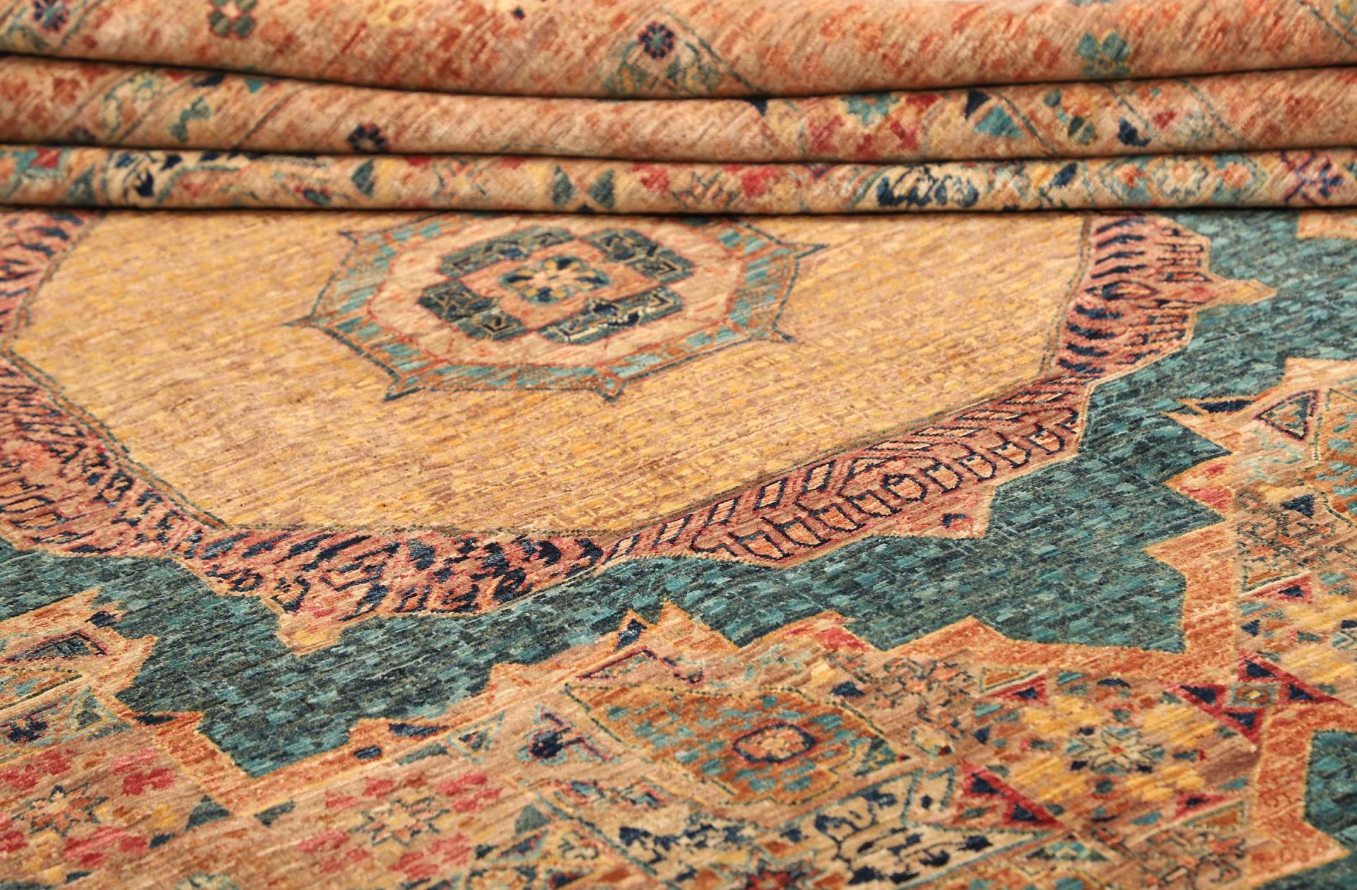 Mamluk Orientteppich 306 × 429 cm aus Wolle, handgeknüpft